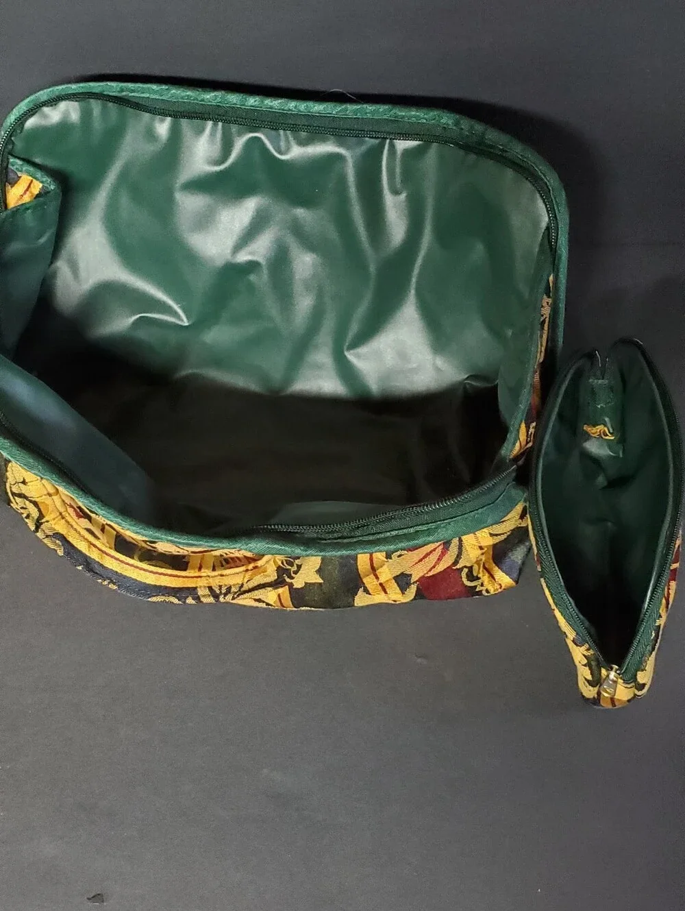 Allegro Pacific Tapestry Cosmetic Bag Set 2 Piece Vintage Style
